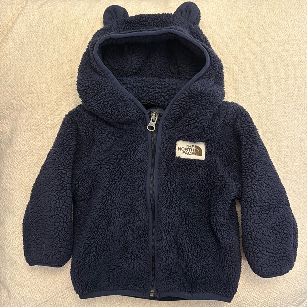 North Face Bear Sherpa jacket, Size 6-12 months
